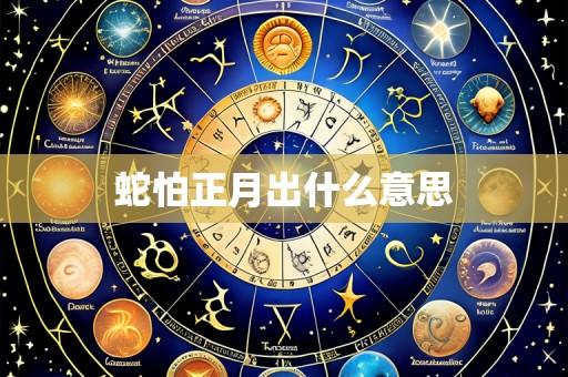 蛇怕正月出什么意思