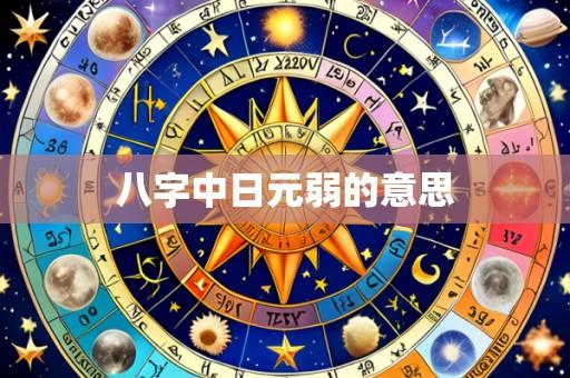 八字中日元弱的意思