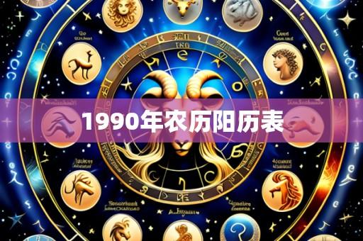 1990年农历阳历表
