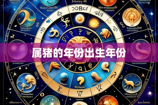 属猪的年份出生年份