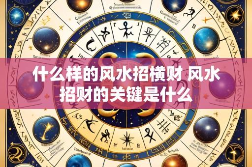 什么样的风水招横财 风水招财的关键是什么