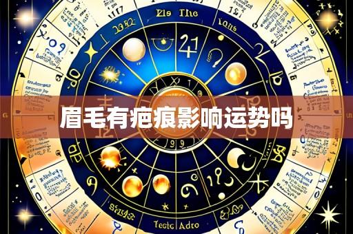 眉毛有疤痕影响运势吗