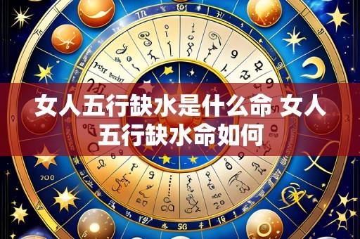 女人五行缺水是什么命 女人五行缺水命如何