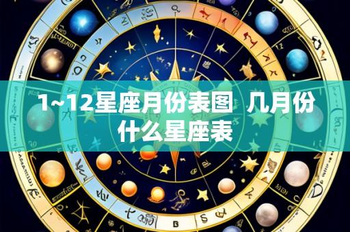 1~12星座月份表图 几月份什么星座表
