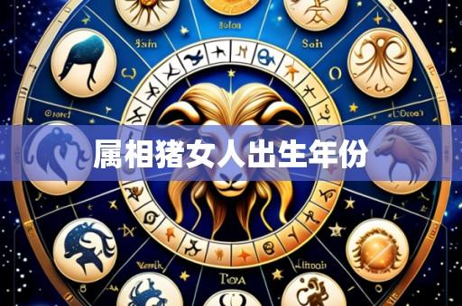 属相猪女人出生年份