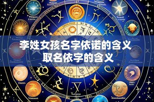 李姓女孩名字依诺的含义 取名依字的含义
