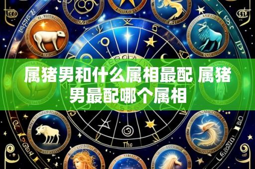 属猪男和什么属相最配 属猪男最配哪个属相