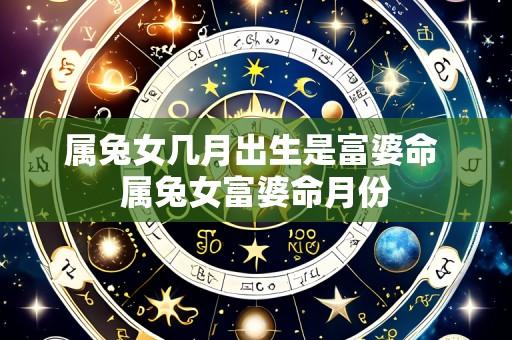 属兔女几月出生是富婆命 属兔女富婆命月份