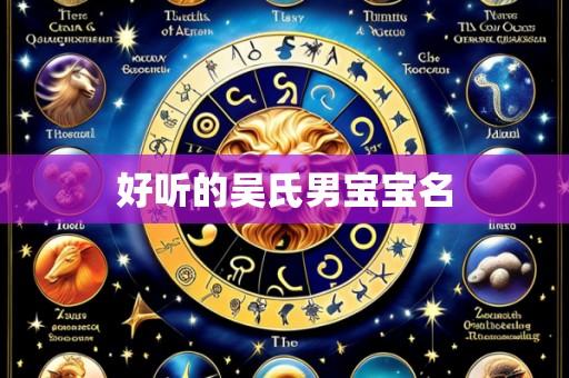 好听的吴氏男宝宝名