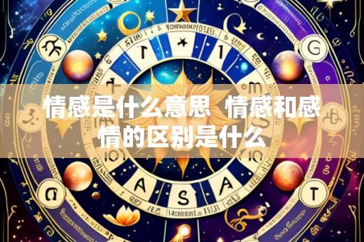 情感是什么意思 情感和感情的区别是什么