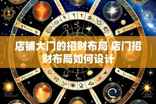 店铺大门的招财布局 店门招财布局如何设计
