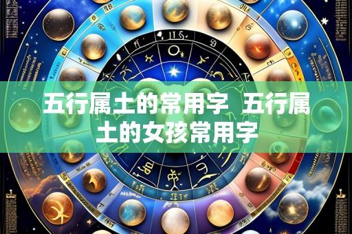 五行属土的常用字 五行属土的女孩常用字