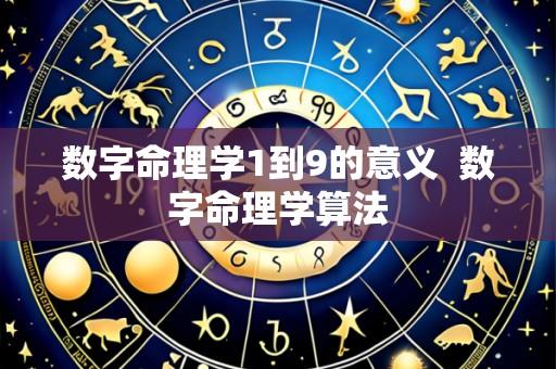 数字命理学1到9的意义 数字命理学算法