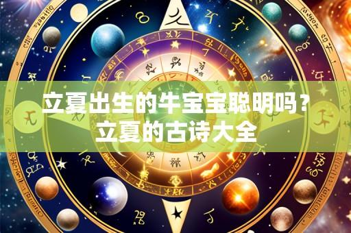 立夏出生的牛宝宝聪明吗?立夏的古诗大全