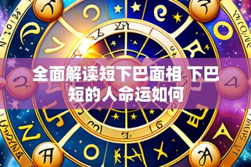 全面解读短下巴面相 下巴短的人命运如何