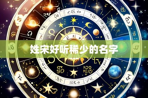 姓宋好听稀少的名字