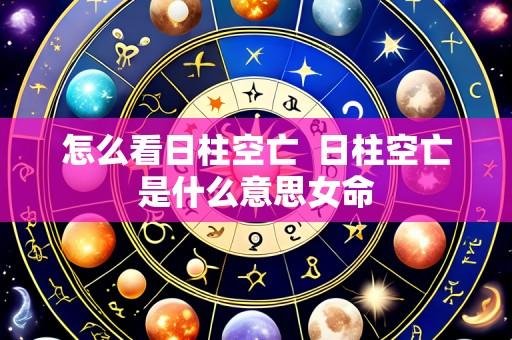 怎么看日柱空亡 日柱空亡是什么意思女命