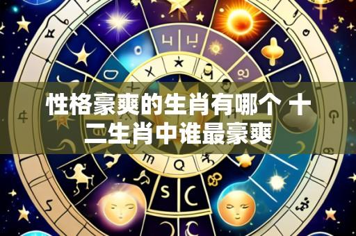 性格豪爽的生肖有哪个 十二生肖中谁最豪爽