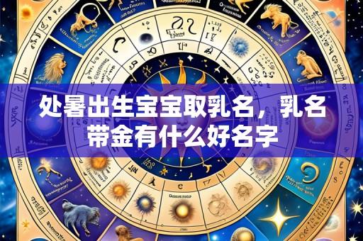处暑出生宝宝取乳名,乳名带金有什么好名字