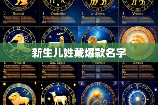 新生儿姓戴爆款名字