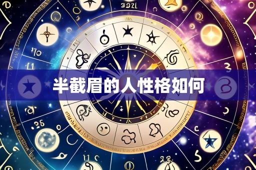 半截眉的人性格如何