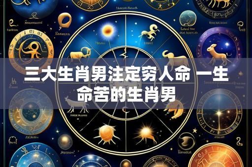 三大生肖男注定穷人命 一生命苦的生肖男
