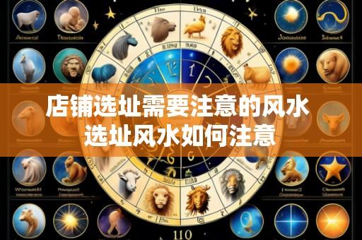 店铺选址需要注意的风水 选址风水如何注意