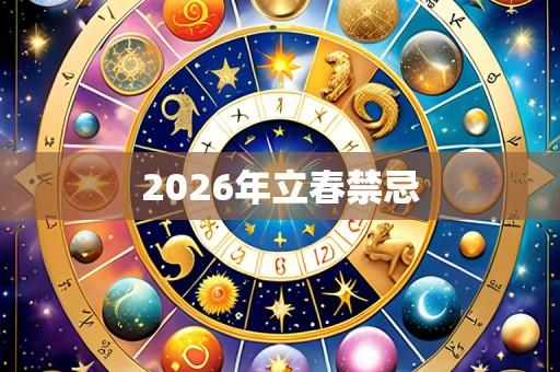2026年立春禁忌