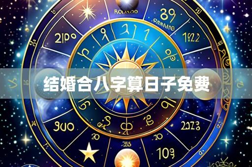 结婚合八字算日子免费