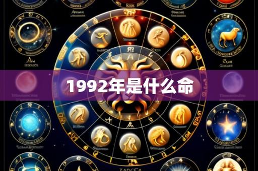 1992年是什么命