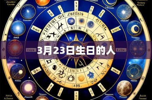 3月23日生日的人