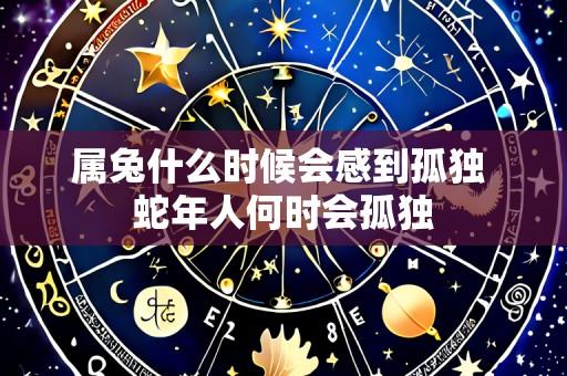 属兔什么时候会感到孤独 蛇年人何时会孤独