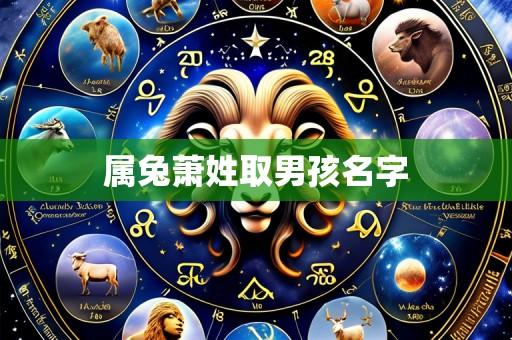 属兔萧姓取男孩名字