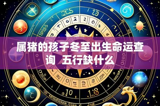 属猪的孩子冬至出生命运查询 五行缺什么