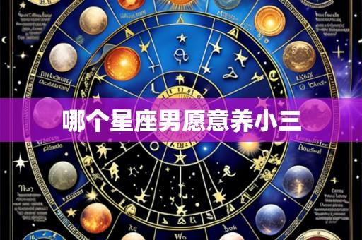 哪个星座男愿意养小三