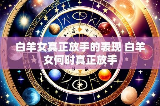 白羊女真正放手的表现 白羊女何时真正放手