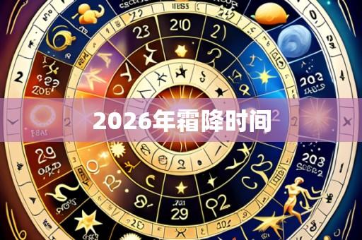 2026年霜降时间