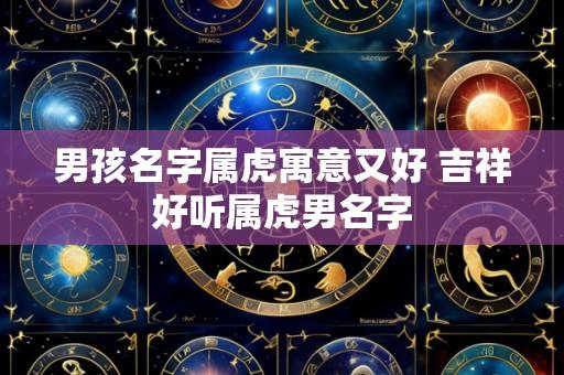 男孩名字属虎寓意又好 吉祥好听属虎男名字