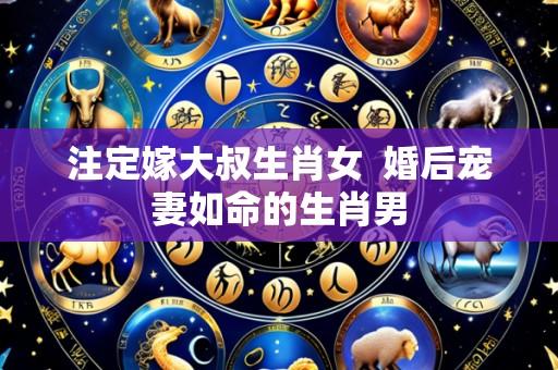 注定嫁大叔生肖女 婚后宠妻如命的生肖男