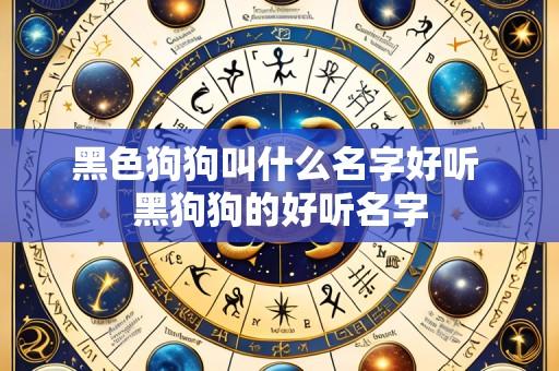黑色狗狗叫什么名字好听 黑狗狗的好听名字