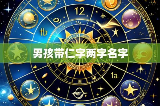 男孩带仁字两字名字