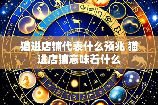 猫进店铺代表什么预兆 猫进店铺意味着什么