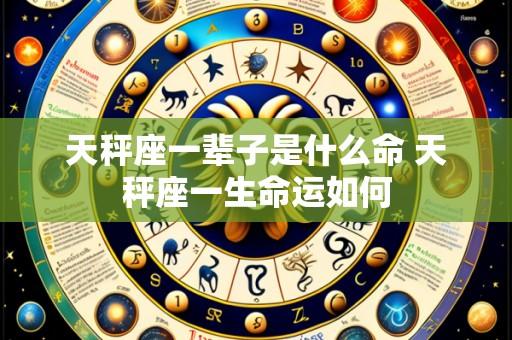 天秤座一辈子是什么命 天秤座一生命运如何