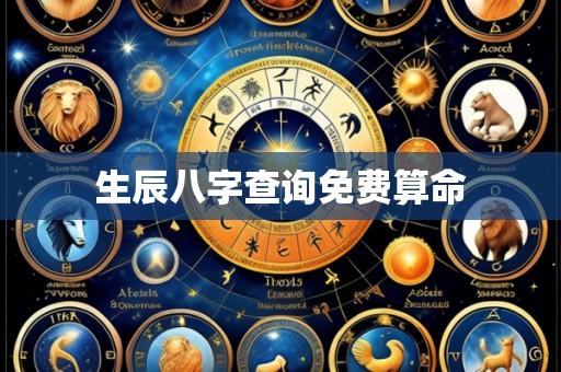 生辰八字查询免费算命