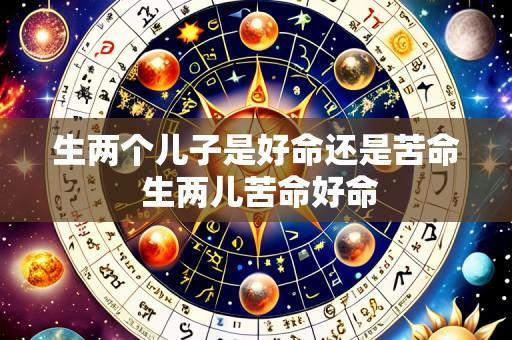 生两个儿子是好命还是苦命 生两儿苦命好命