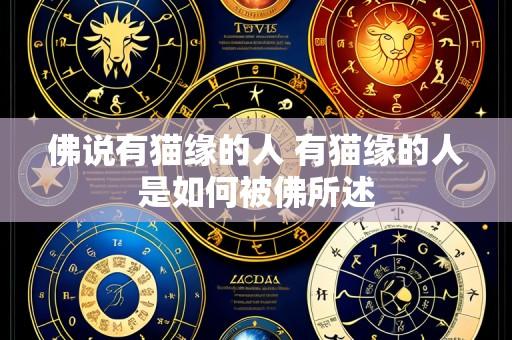 佛说有猫缘的人 有猫缘的人是如何被佛所述
