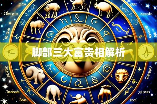 脚部三大富贵相解析