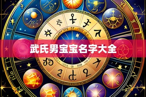 武氏男宝宝名字大全