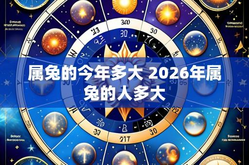属兔的今年多大 2026年属兔的人多大