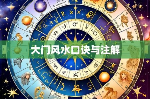 大门风水口诀与注解
